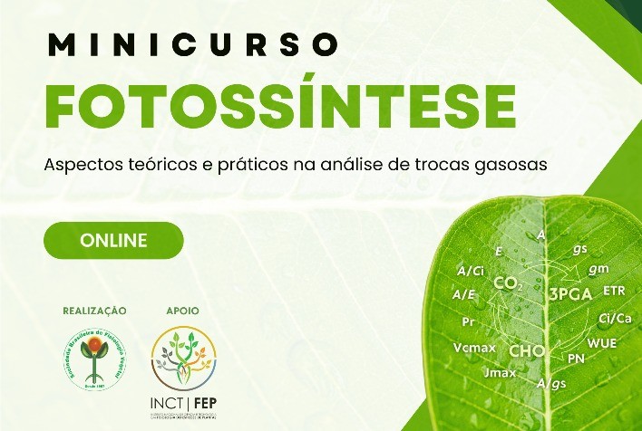 Curso online "Fotossíntese: aspectos teóricos e práticos da análise de trocas gasosas"