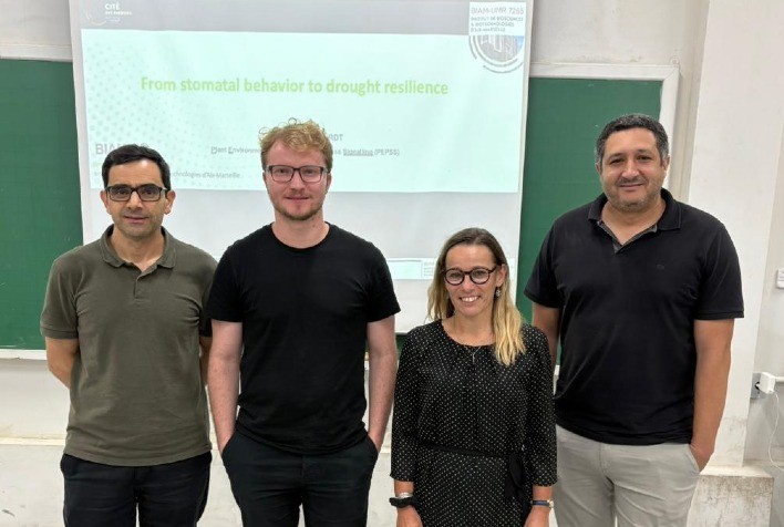 Pesquisadores do Institut de Biosciences et Biotechnologies Aix-Marseille (BIAM) visitam a UFV e ministram palestra e curso sobre tolerância à seca e biossensores em plantas